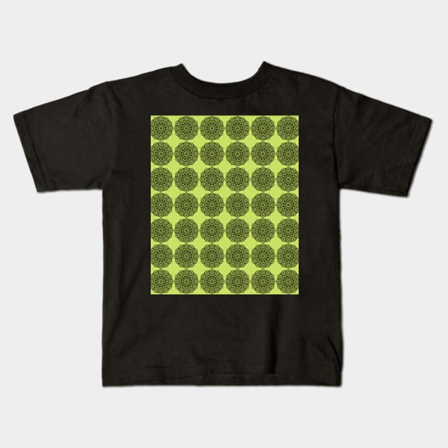 mandala line pattern Kids T-Shirt by DREAMBIGSHIRTS